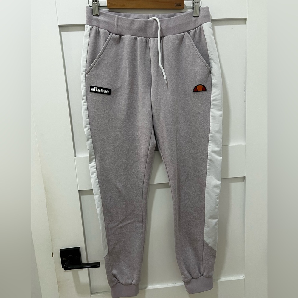 Ellesse Pinzolo Joggers Women’s Small Lilac Purple Fleece Sweatpants
